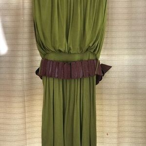 ISSI dress in a beautiful light Olive green color